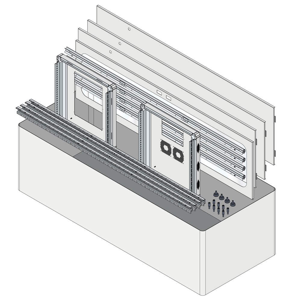 Product | NR-201 19” floor cabinet supplied in assembly kit